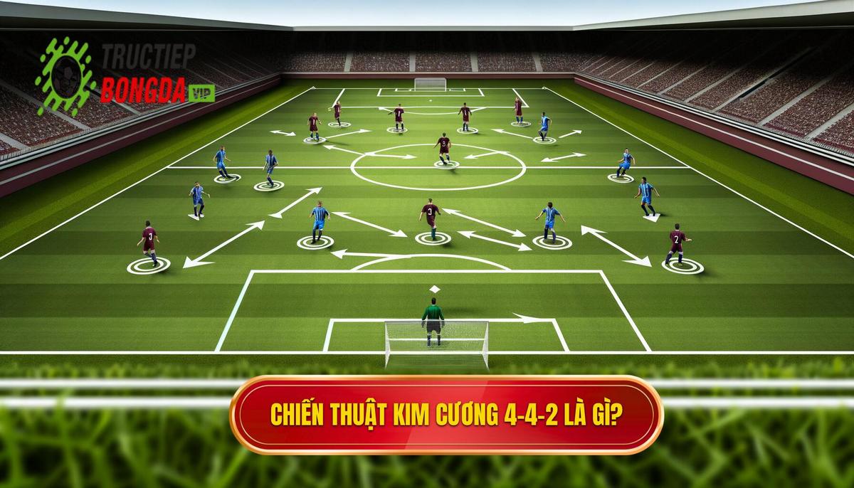 1. Chiến thuật 4-4-2 kim cương là gì_