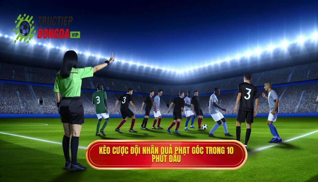 Kèo cược đội nhận quả phạt góc trong 10 phút đầu