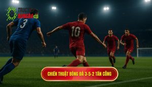 Chiến thuật bóng đá 3-5-2 tấn công