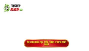 Mẹo chọn kèo dựa trên thống kê kiểm soát bóng