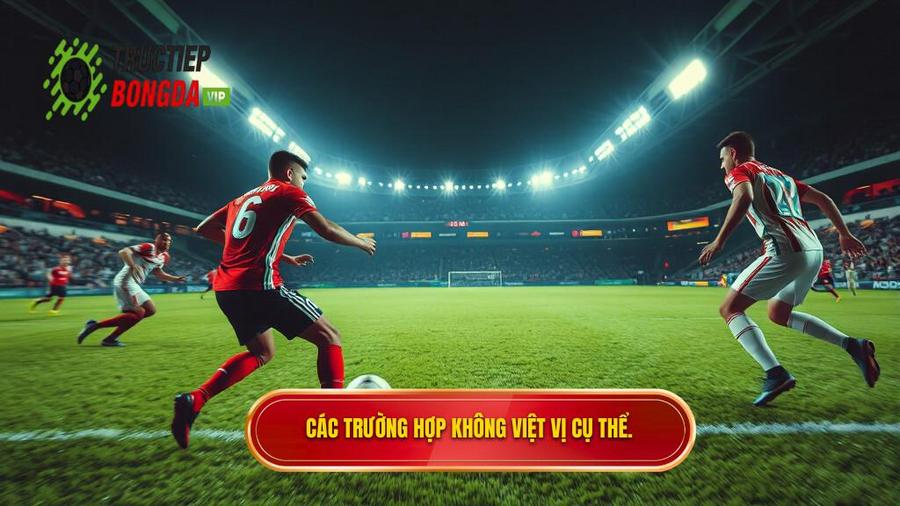 2. Các trường hợp không việt vị cụ thể.