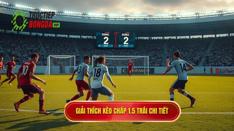 Giải thích kèo chấp 1.5 trái chi tiết