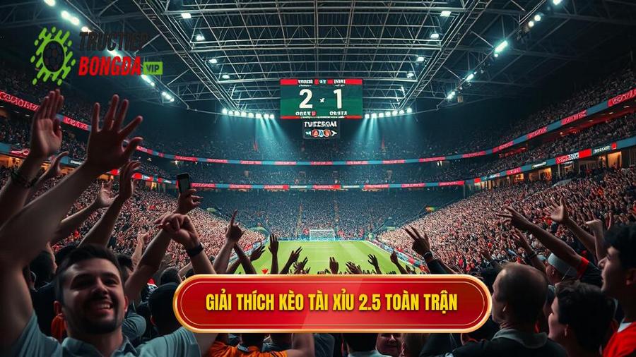 Giải thích kèo tài xỉu 2.5 toàn trận