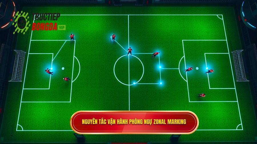 Nguyên tắc vận hành phòng ngự zonal marking